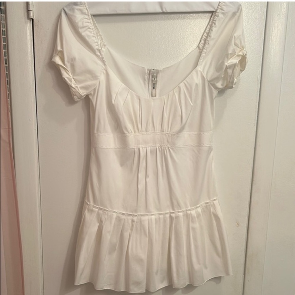 Prada Babydoll Puff Sleeve Mini